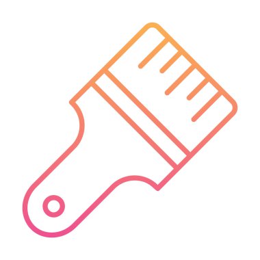 fırça ağ ikonu vektör illüstrasyonu