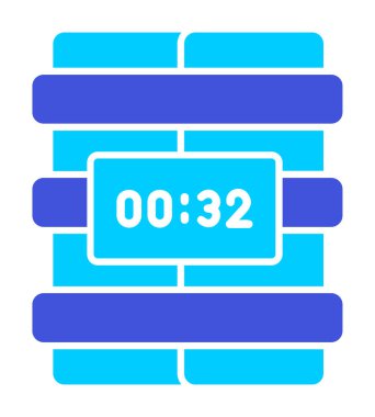 Zaman bombası ikonu vektör illüstrasyonu.