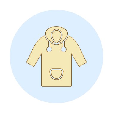 Yağmurluk Web simgesi, vektör illüstrasyonu