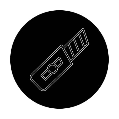 Kesici. Web simgesi basit illüstrasyon