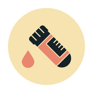 Kan Test Ağı simgesi, vektör illüstrasyonu