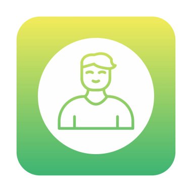 Profil simgesi vektör illüstrasyonu