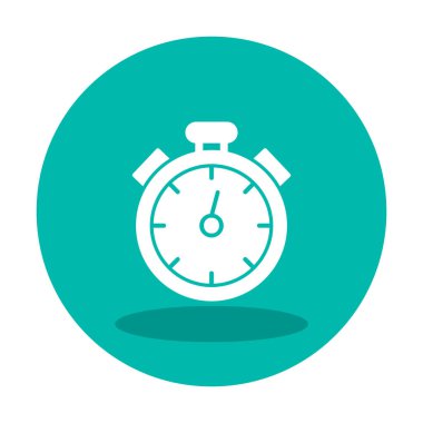 Düz çizgi kronometre vektör çizimi