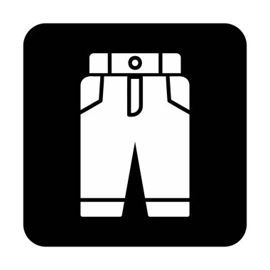 Pantolon. Web simgesi basit illüstrasyon 