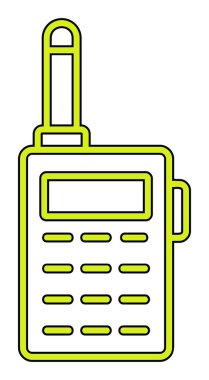 walkie talkie modern ikon vektör çizimi                                