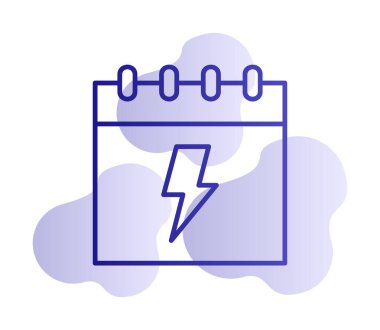 Takvim simgesi, vektör illüstrasyonu basit tasarım