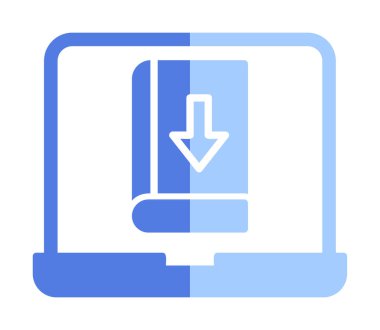 Kitap simgesi, vektör illüstrasyon tasarımı indir 