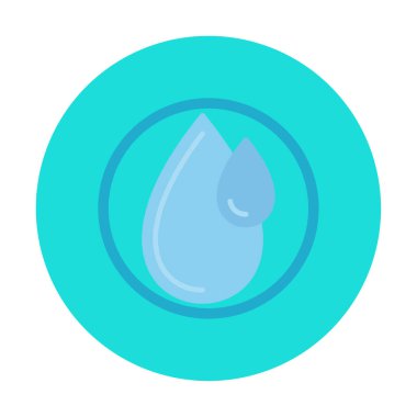 su damlası ağ simgesi, vektör illüstrasyonu 