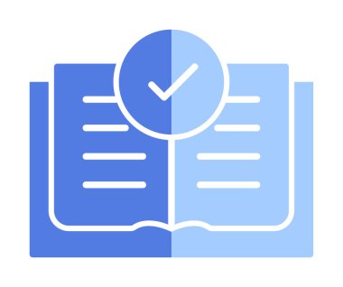 düz Kitap simgesi resimlemesi 