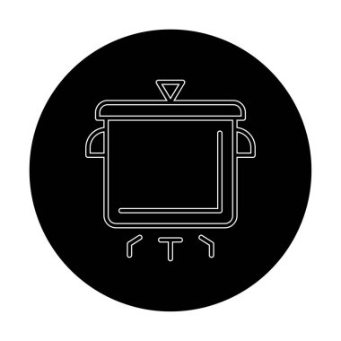 Pişirme vektörü düz simge. Pişirme Otu                   