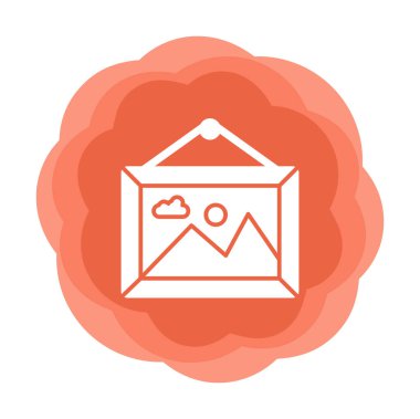 Doğa web simgesi, vektör illüstrasyonu 