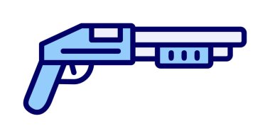 Pompalı düz simge, vektör illüstrasyonu