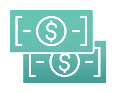 para düz simgesi, vektör illüstrasyonu