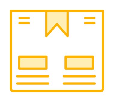 Taşıma Kutusunun vektör illüstrasyonu modern simge                             