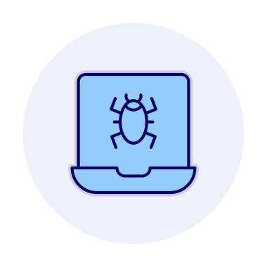 dizüstü bilgisayar simgesi, vektör illüstrasyonu basit tasarım