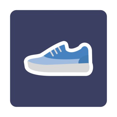 spor ayakkabı ikonu vektör illüstrasyonu 