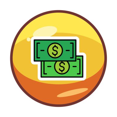 para düz simgesi, vektör illüstrasyonu