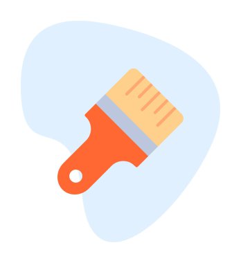 fırça ağ ikonu vektör illüstrasyonu