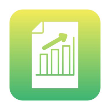 büyüyen grafik, bar grafiği vektör çizimi