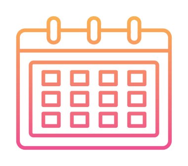 Takvim web simge vektör çizim