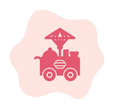 Gıda Oyalama Web simgesi, vektör illüstrasyonu 