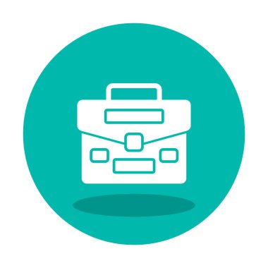 Portföy düz vektör simgesi