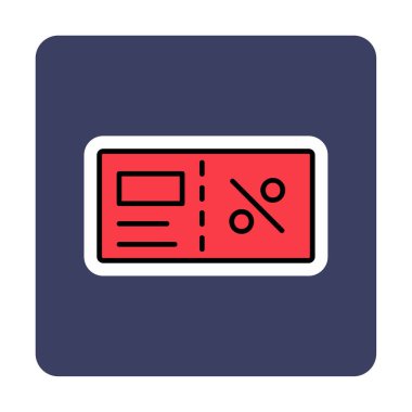 Faturacı Kara Cuma ikon vektör illüstrasyonu  