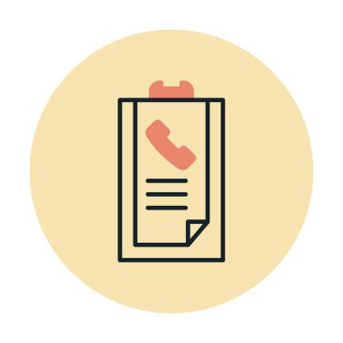 Basit Arama Listesi Geçmişi simgesi, vektör illüstrasyonu