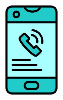 Telefon var. Web simgesi vektör illüstrasyon tasarımı