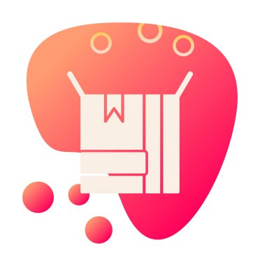 kutusu simgesini açın. vektör çizim                                      