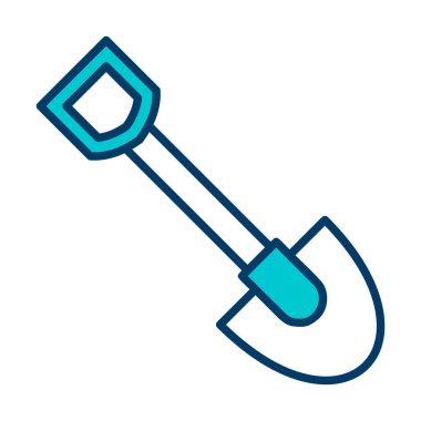 Basit düz kürek vektör çizimi