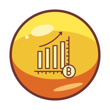 Kâr, kripto para birimi şeması, bitcoin vektör ilüstrasyonu