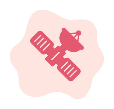 Uydu vektör çizimi, simge ögesi biçimi                     