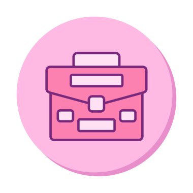 Portföy düz vektör simgesi