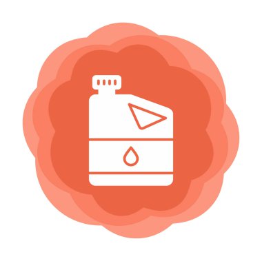 yağ varili vektörü düz renk simgesi 