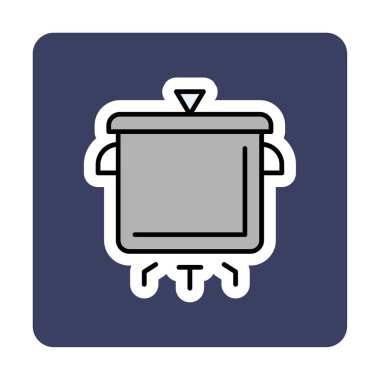 Pişirme vektörü düz simge. Pişirme Otu                   