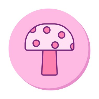 Mushroom icon, vector illustration simple design