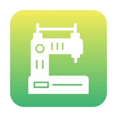 Basit Dikiş Makinesi web vektör simgesi