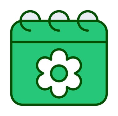 Sakura tarih simgesi, vektör çizimi 