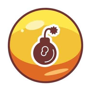 Bomba simgesi vektör illüstrasyonu