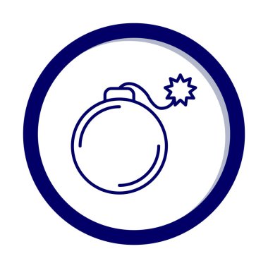 karikatür bombası, vektör illüstrasyonu