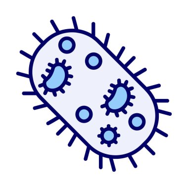 Mikroorganizma simgesi vektör illüstrasyon tasarımı