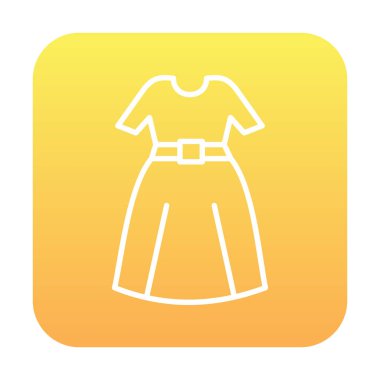 elbise web simgesi, vektör illüstrasyonu