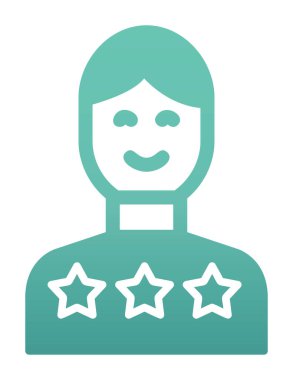 Müşteri memnuniyeti derecelendirme simgesi, vektör illüstrasyonu  