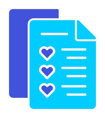 Dilek listesi. Web simgesi basit illüstrasyon 