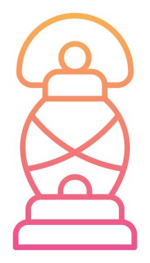 Basit düz El Feneri vektör çizimi 