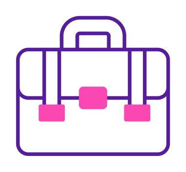 Portföy düz vektör simgesi