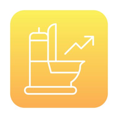 Ok simgesi vektör illüstrasyonlu idrar 