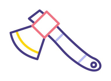 Balta. Web simgesi basit illüstrasyon