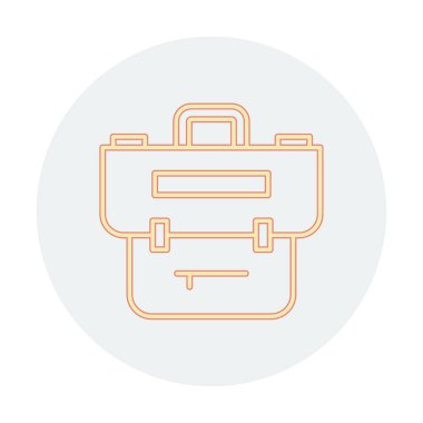 Portföy düz vektör simgesi